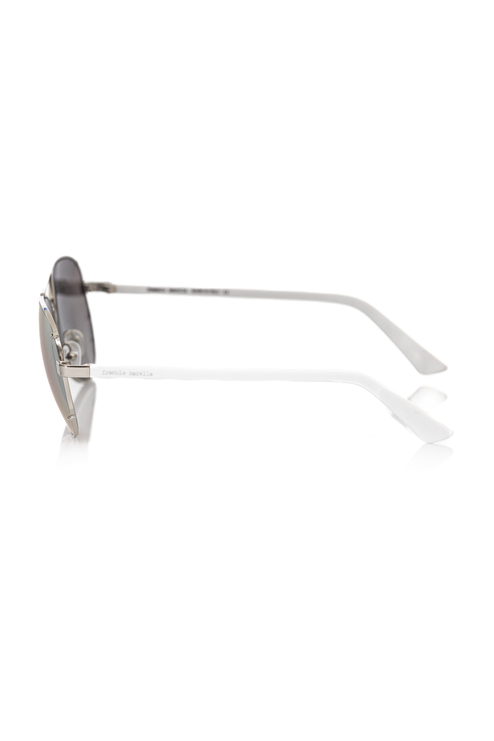 Frankie Morello Silber Metallic Herren Sonnenbrille