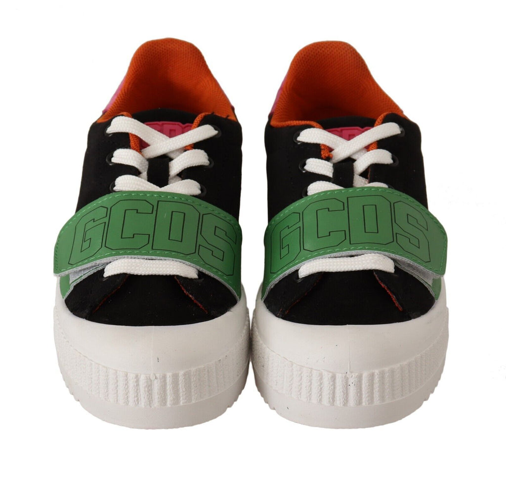GCDS – Stilvolle, mehrfarbige Low-Top-Sneaker zum Schnüren
