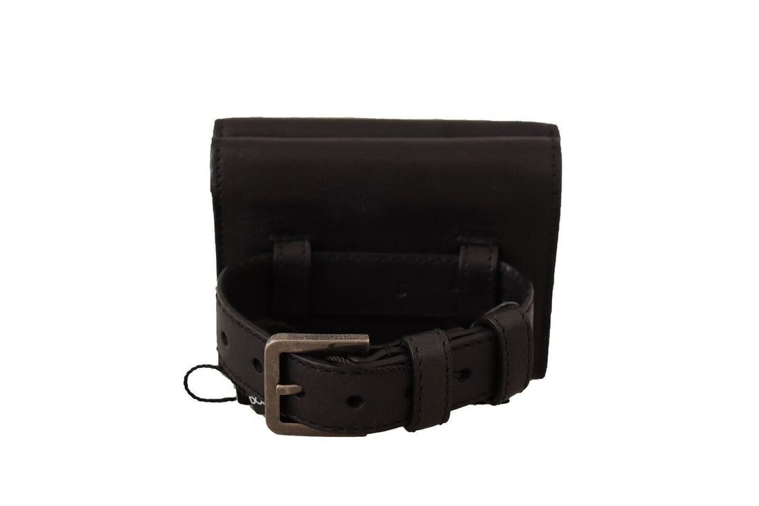 Dolce &amp; Gabbana Elegantes dreifach faltbares Multi-Kit-Accessoire aus Leder