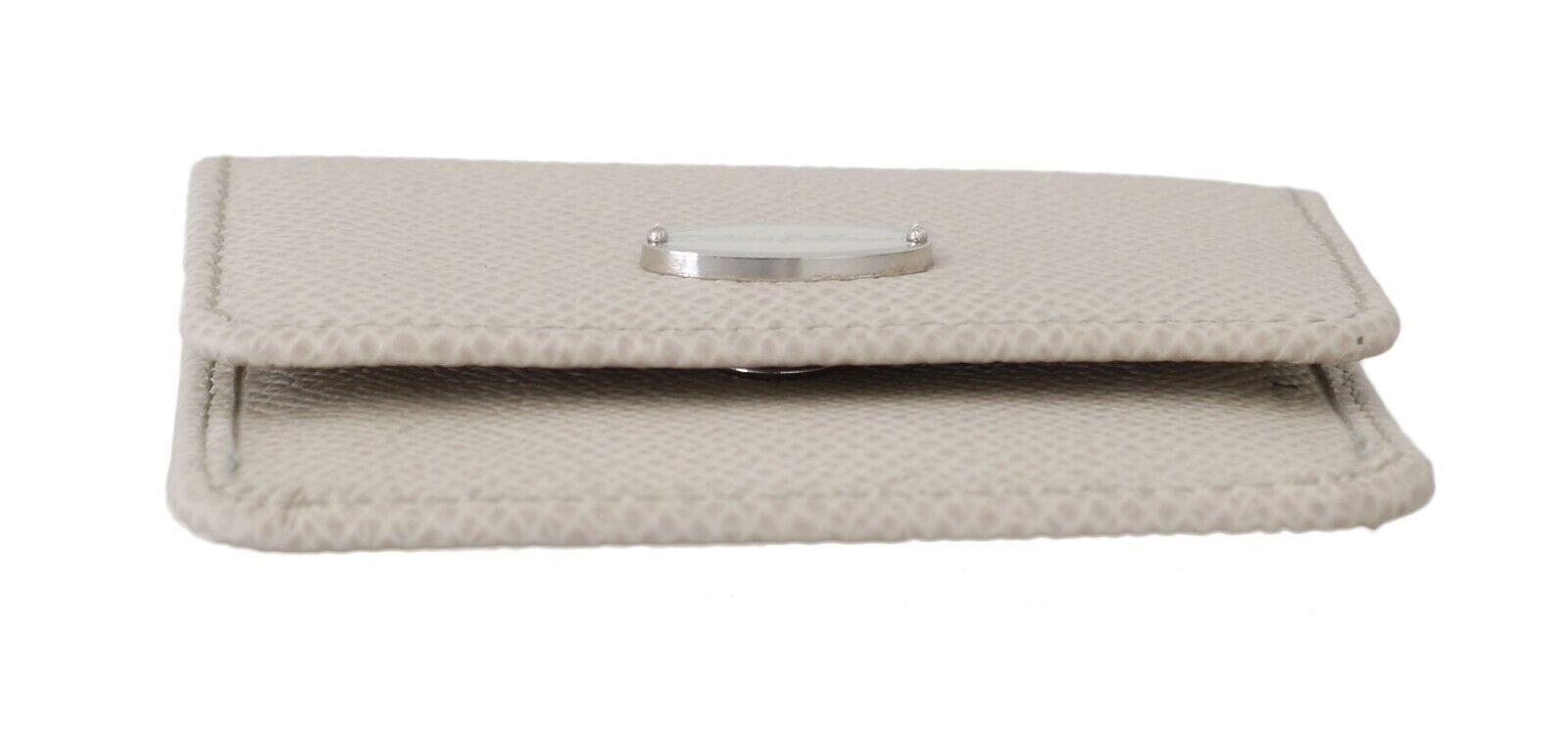 Portefeuille étui à préservatifs en cuir blanc Dolce &amp; Gabbana Chic