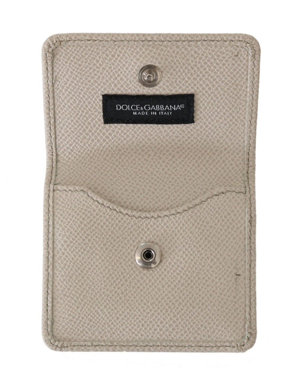 Dolce &amp; Gabbana Chic Kondometui-Geldbörse aus weißem Leder