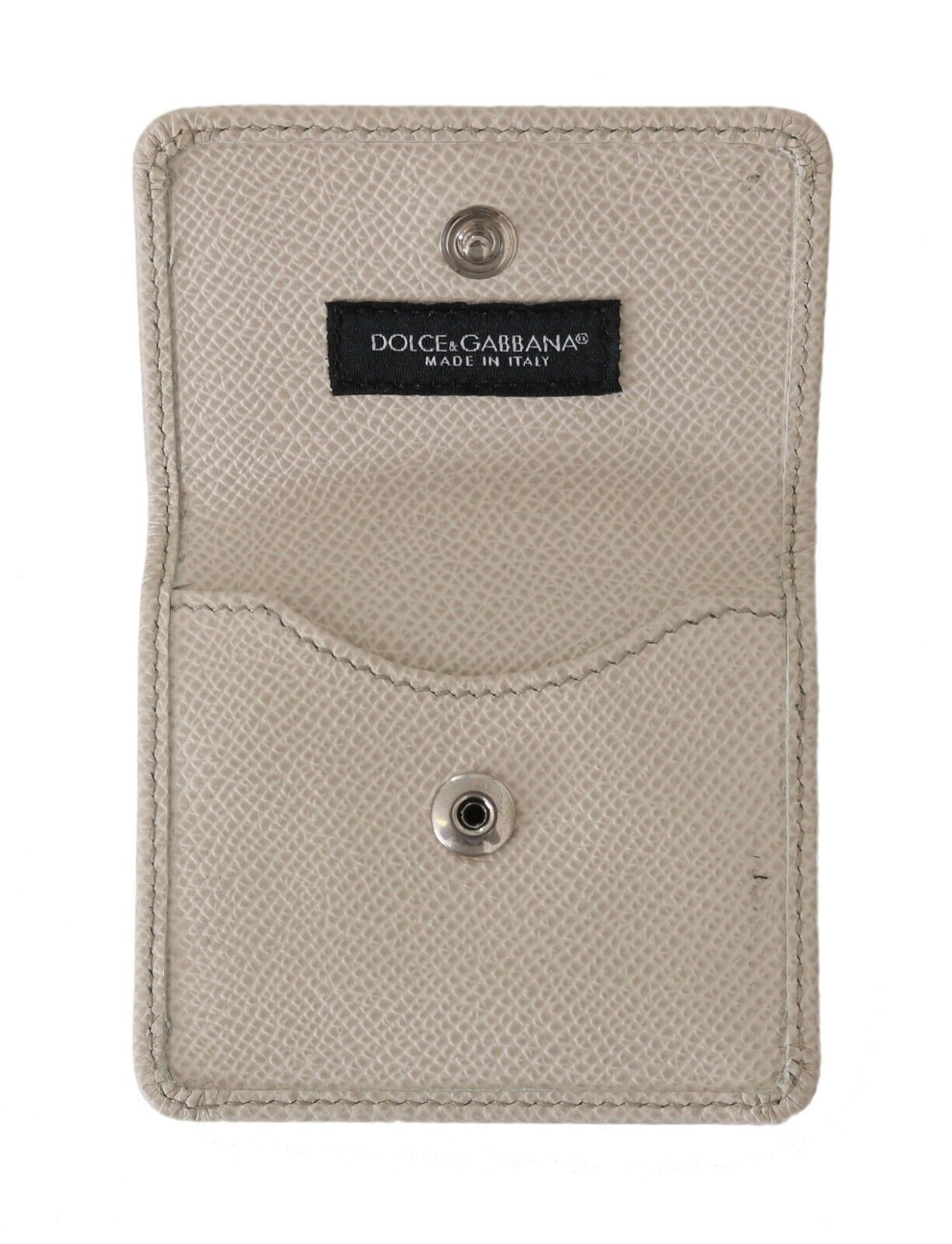 Portefeuille étui à préservatifs en cuir blanc Dolce &amp; Gabbana Chic