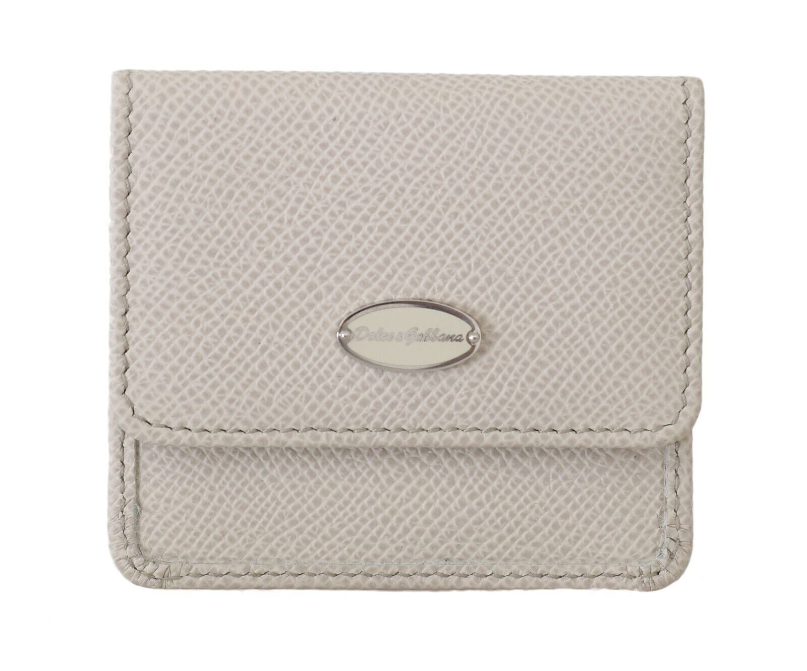 Portefeuille étui à préservatifs en cuir blanc Dolce &amp; Gabbana Chic