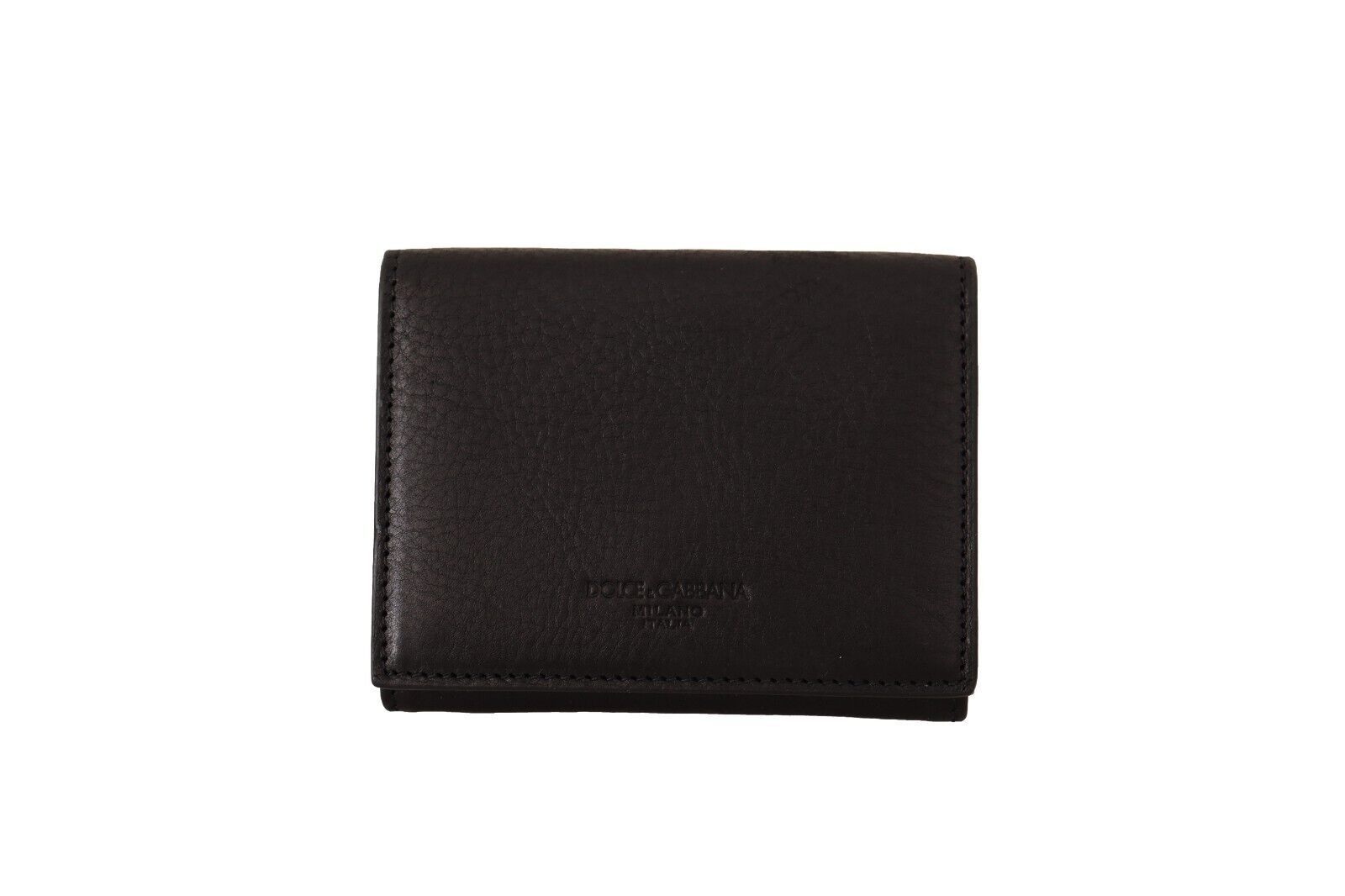 Dolce &amp; Gabbana Élégant trousse multi-poches en cuir noir
