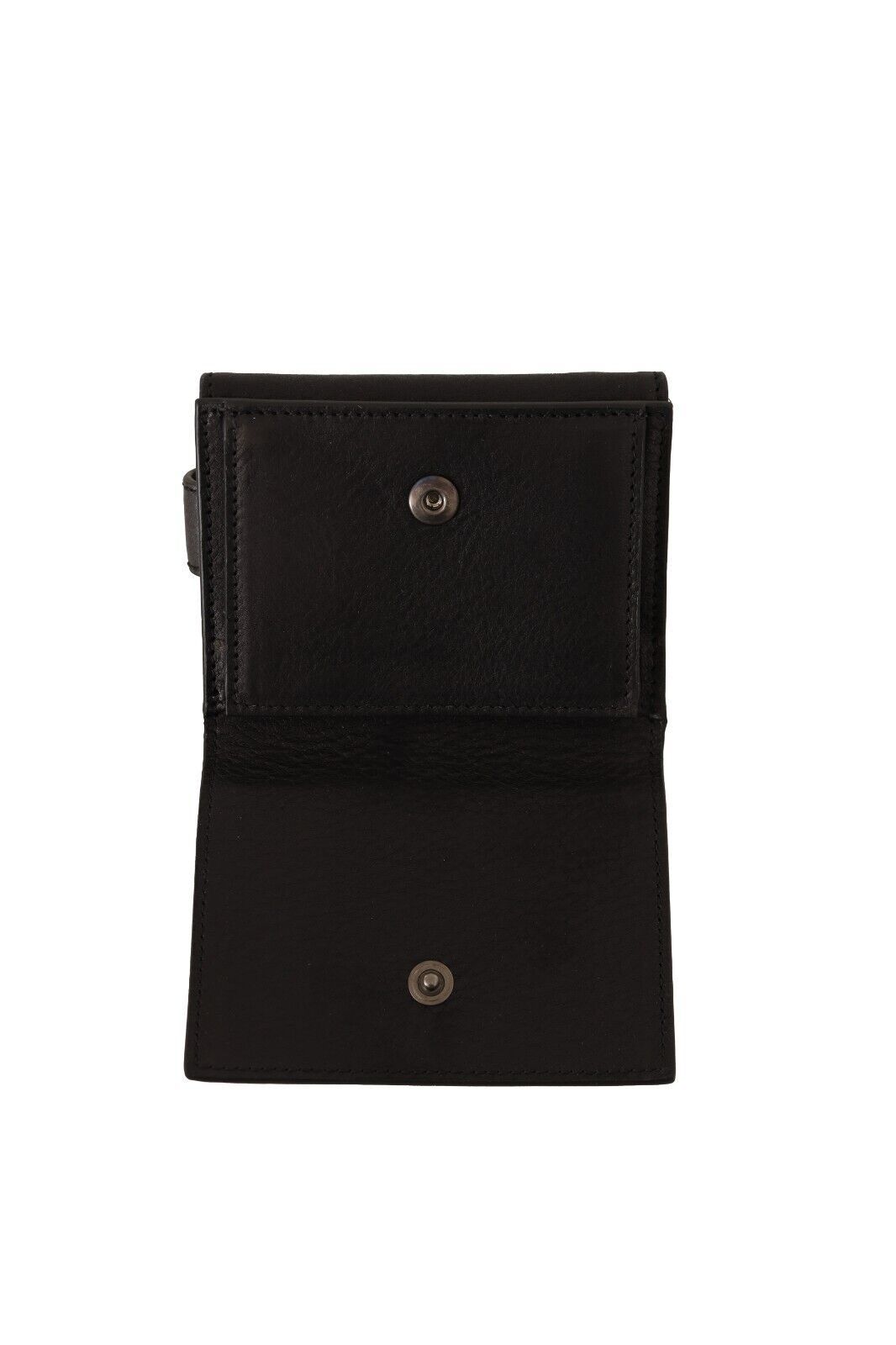 Dolce &amp; Gabbana Élégant trousse multi-poches en cuir noir
