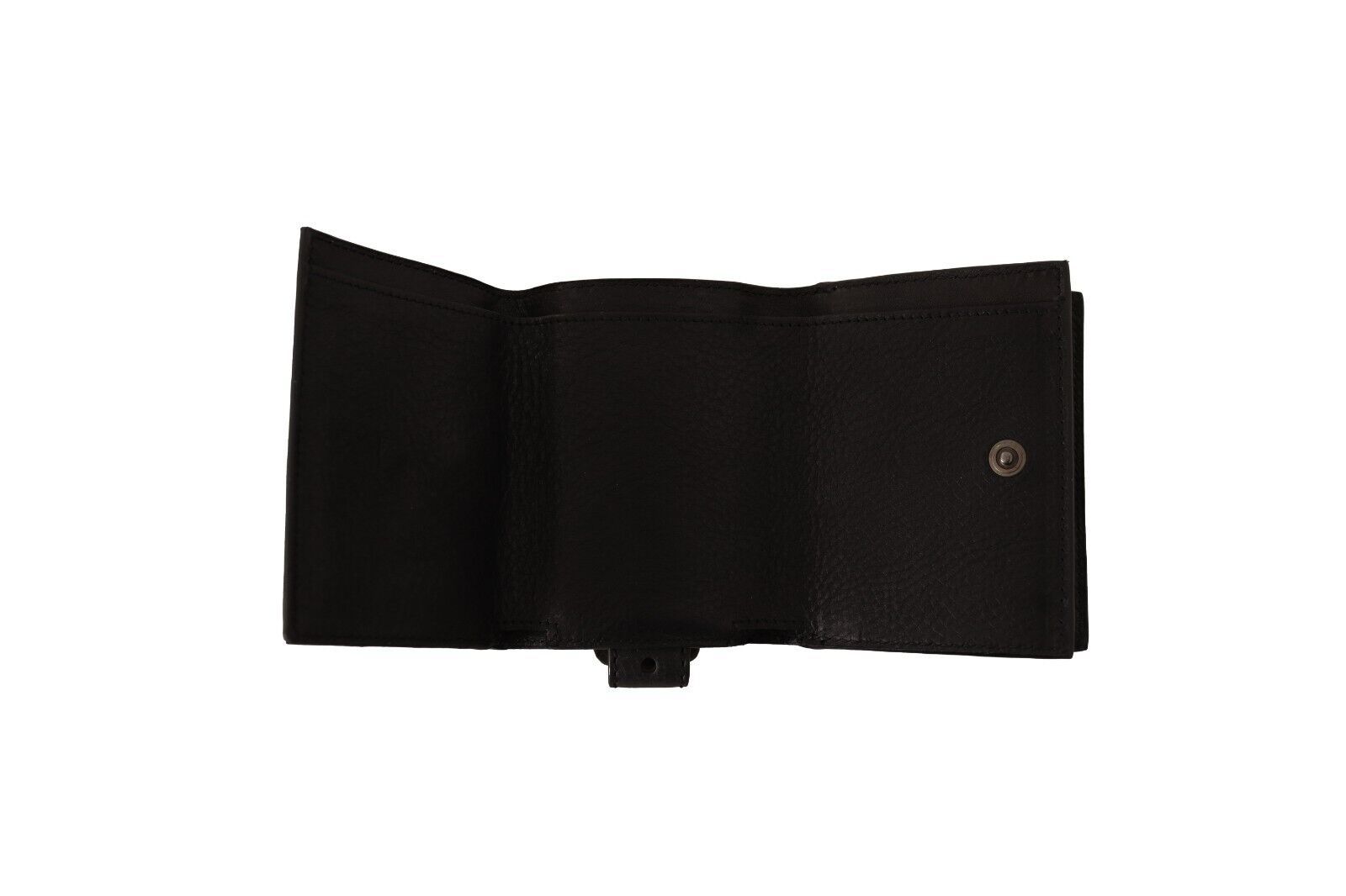 Dolce &amp; Gabbana Élégant trousse multi-poches en cuir noir