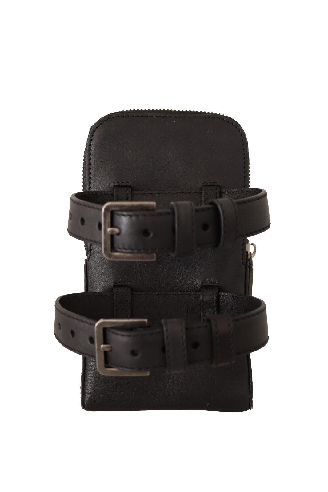 Dolce &amp; Gabbana - Élégant kit multi-bracelets en cuir noir à double bride