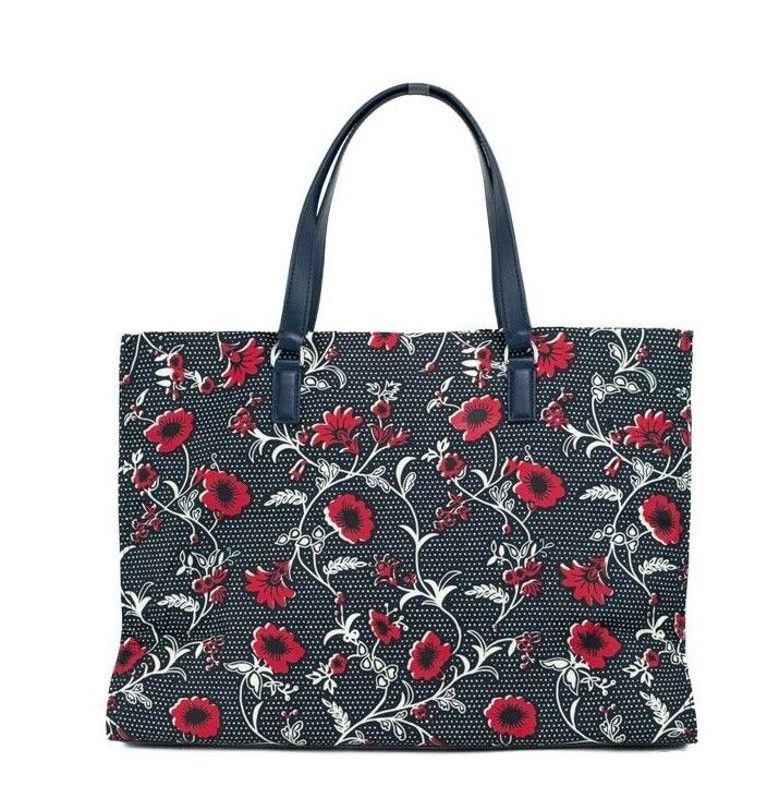 Sac fourre-tout Tory Burch en nylon à imprimé batik rétro de taille moyenne