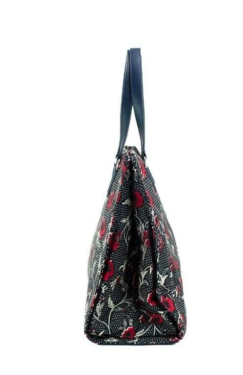 Sac fourre-tout Tory Burch en nylon à imprimé batik rétro de taille moyenne