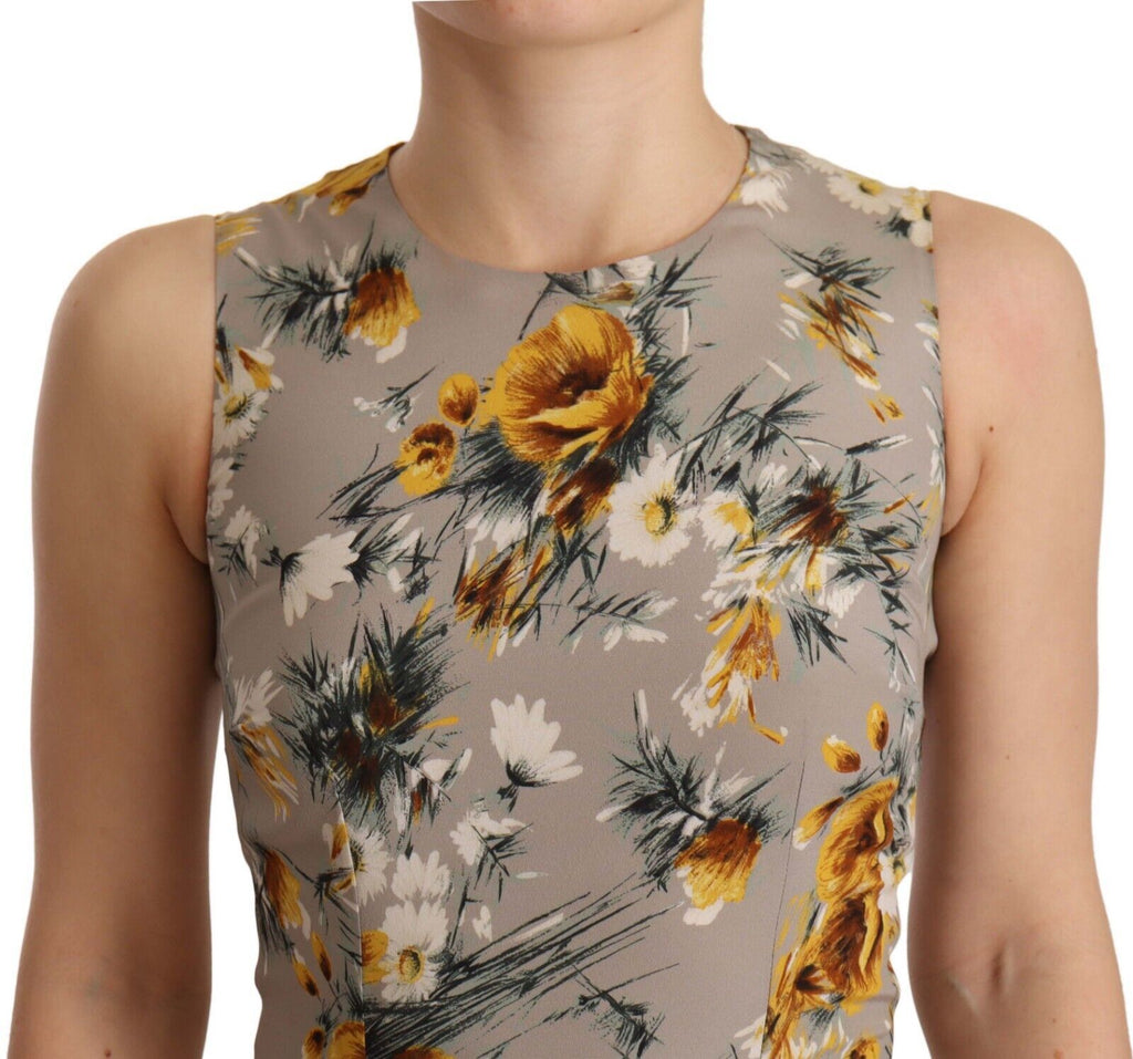 Robe fourreau élégante à fleurs Dolce &amp; Gabbana