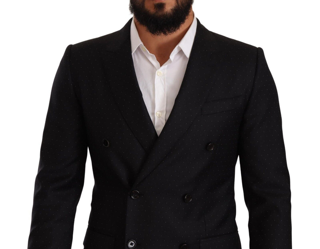 Dolce &amp; Gabbana – Eleganter, schwarz gepunkteter Blazer