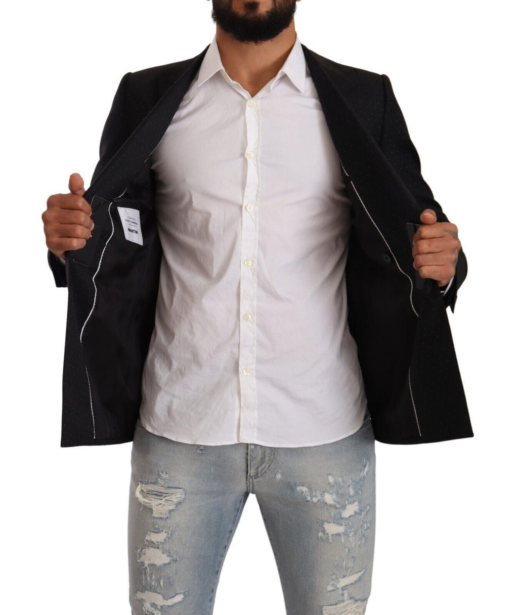 Dolce &amp; Gabbana – Eleganter, schwarz gepunkteter Blazer