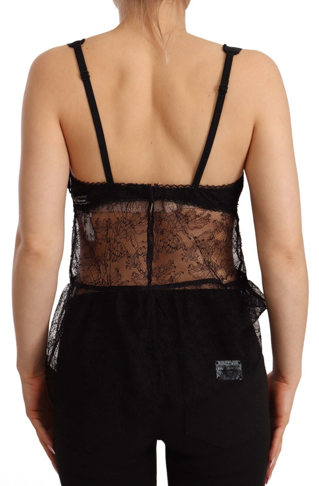 Dolce &amp; Gabbana Élégante Nuisette Lingerie en Soie Noire