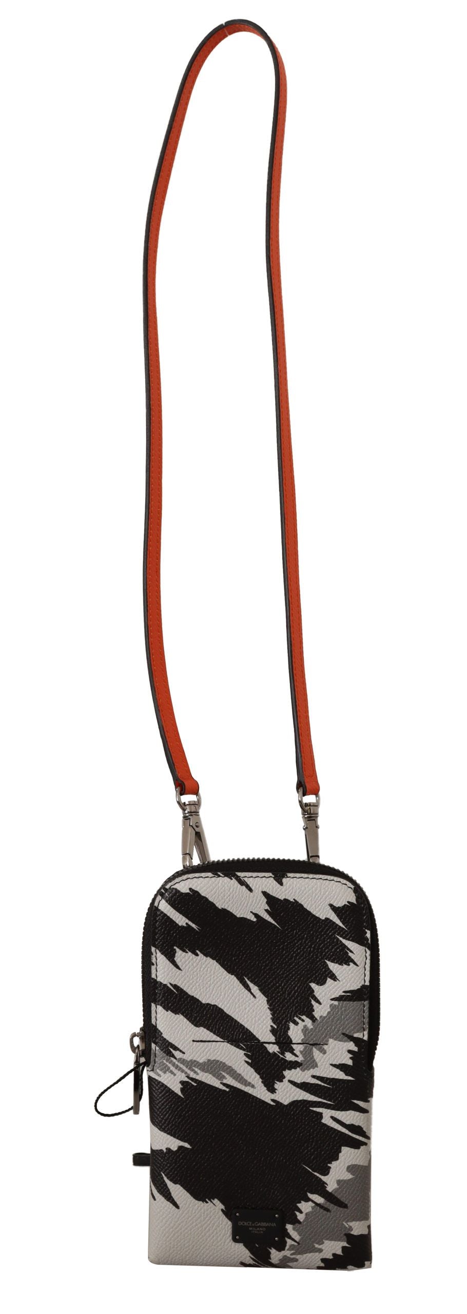 Dolce &amp; Gabbana Élégante dragonne de poche en cuir pour téléphone
