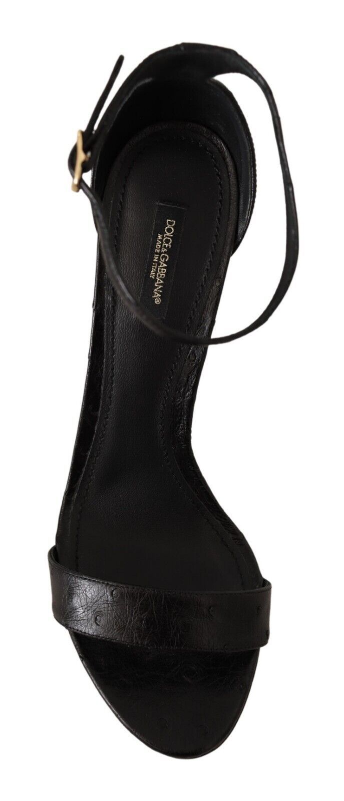 Dolce &amp; Gabbana Elegante Pumps aus Straußenleder mit Knöchelriemen