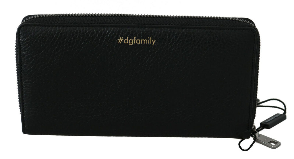 Dolce &amp; Gabbana Chic Continental-Geldbörse aus schwarzem und rotem Leder