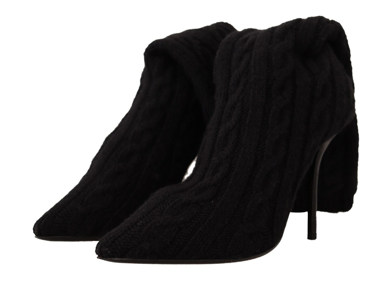 Dolce &amp; Gabbana – Elegante Stretch-Sockenstiefel in Schwarz