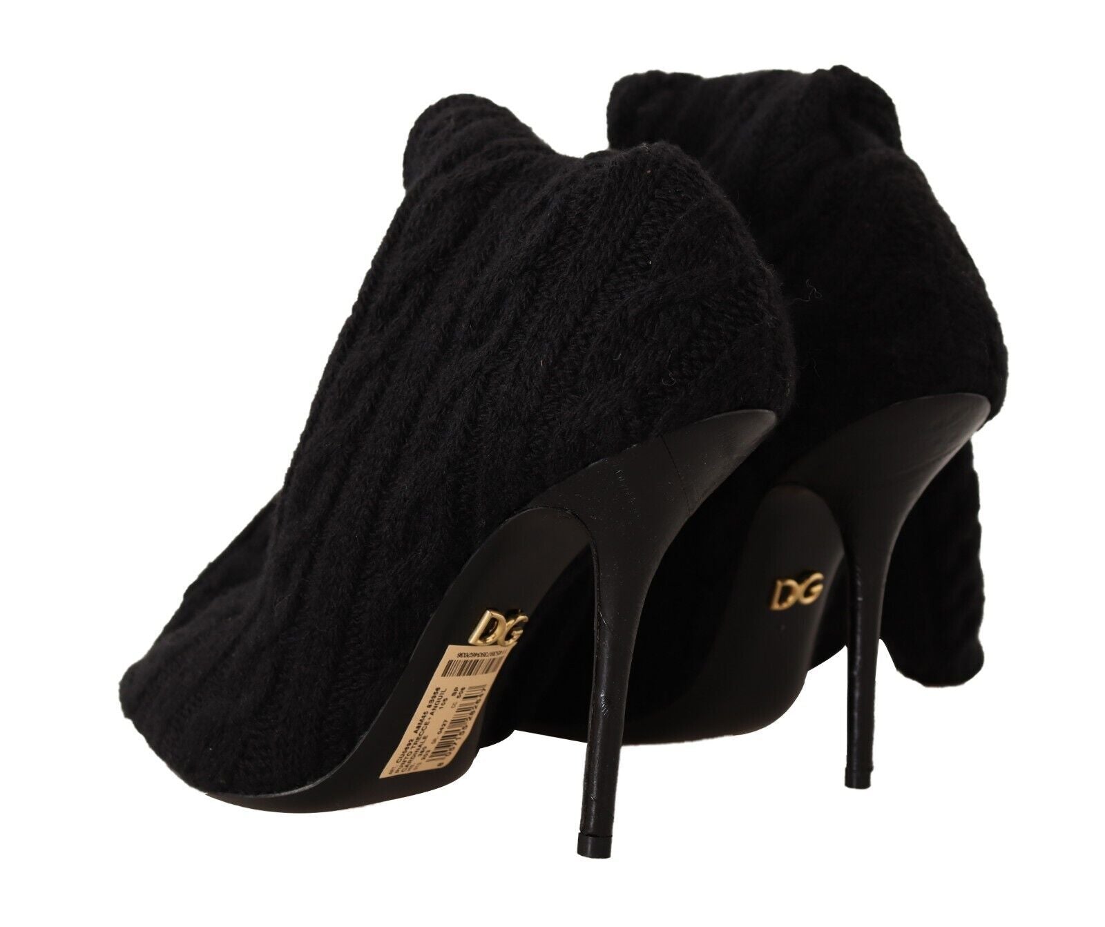 Dolce &amp; Gabbana – Elegante Stretch-Sockenstiefel in Schwarz