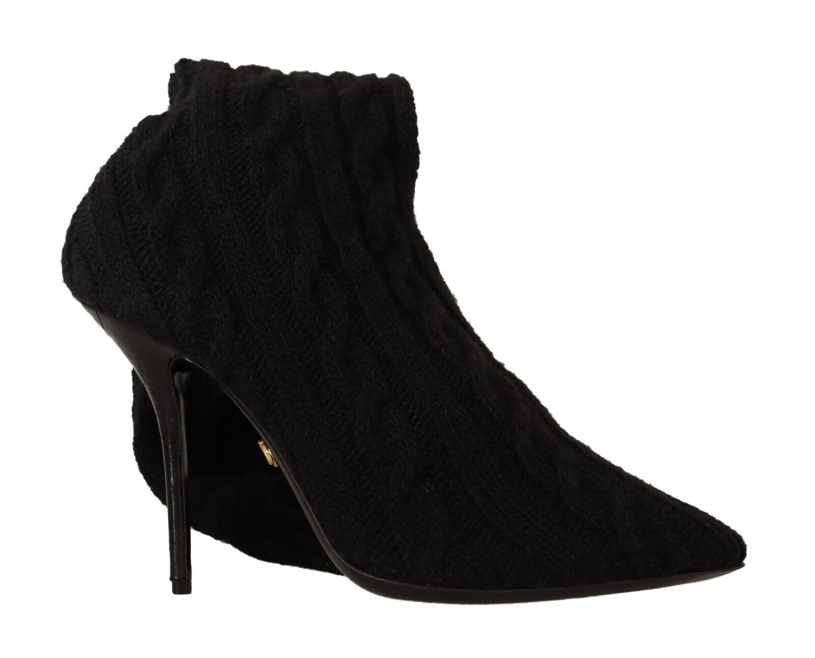 Dolce &amp; Gabbana – Elegante Stretch-Sockenstiefel in Schwarz