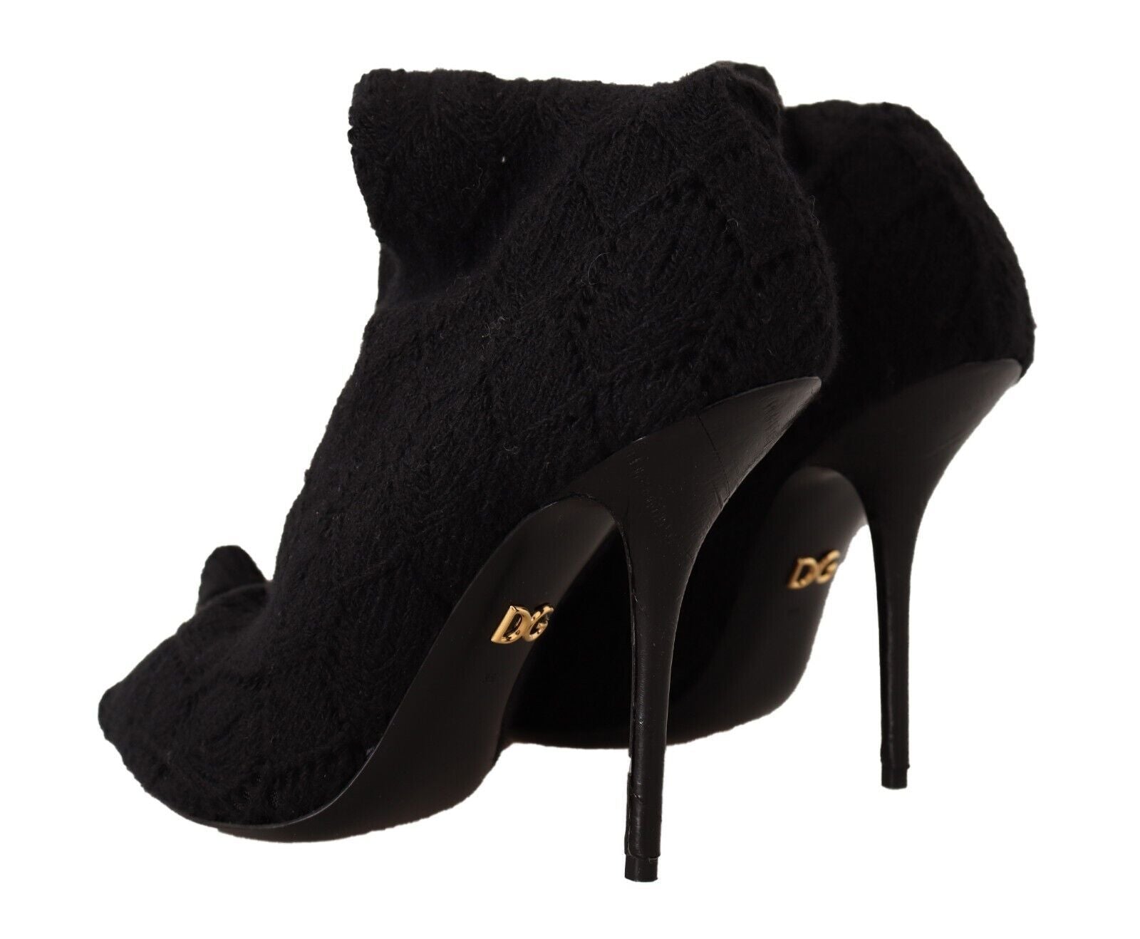 Dolce &amp; Gabbana Elegante schwarze Stretch-Sockenstiefel