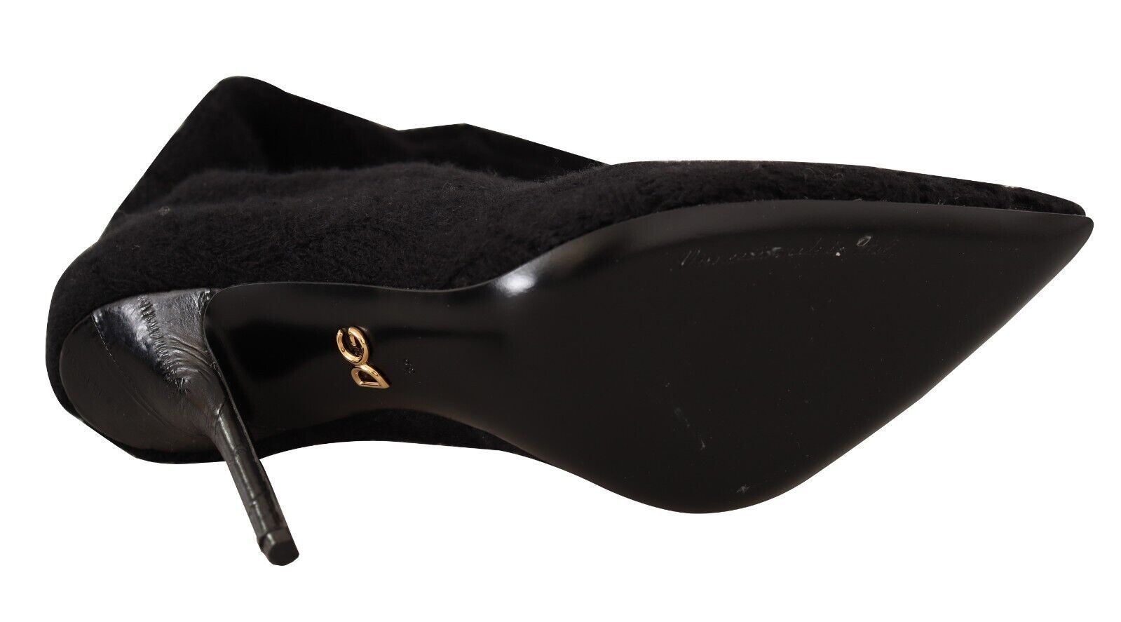 Dolce &amp; Gabbana Elegante schwarze Stretch-Sockenstiefel