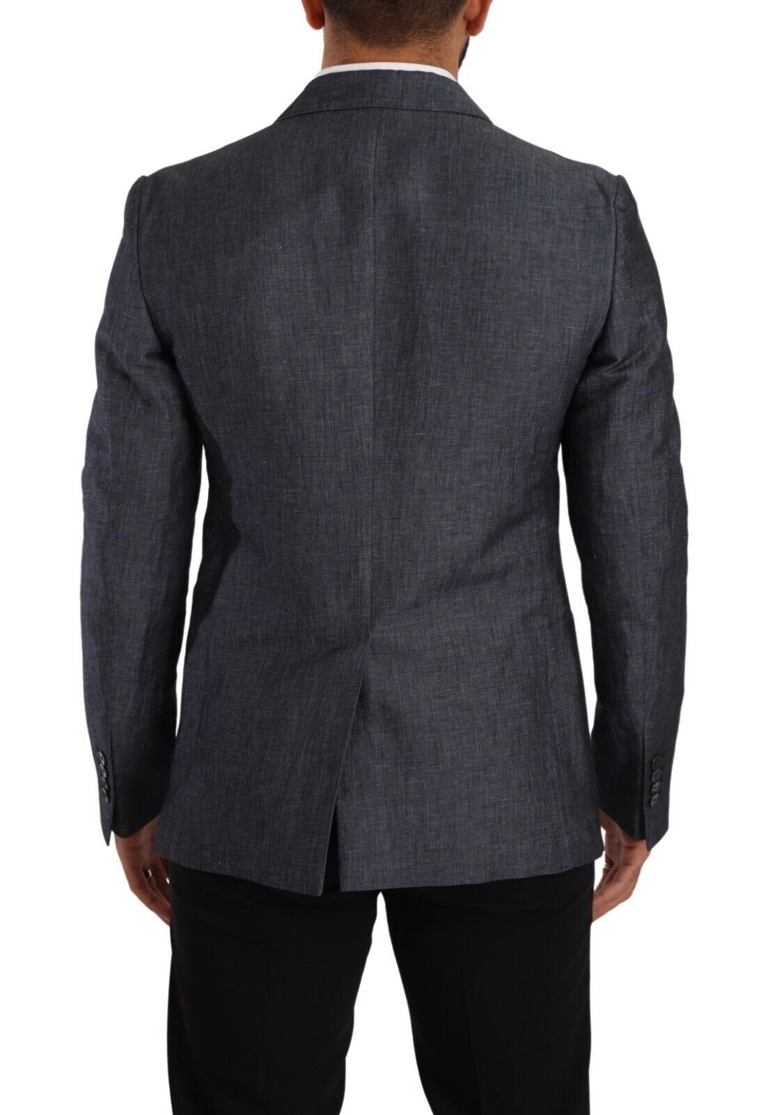 Dolce &amp; Gabbana – Eleganter Slim Fit-Blazer in Blau mit zwei Knöpfen