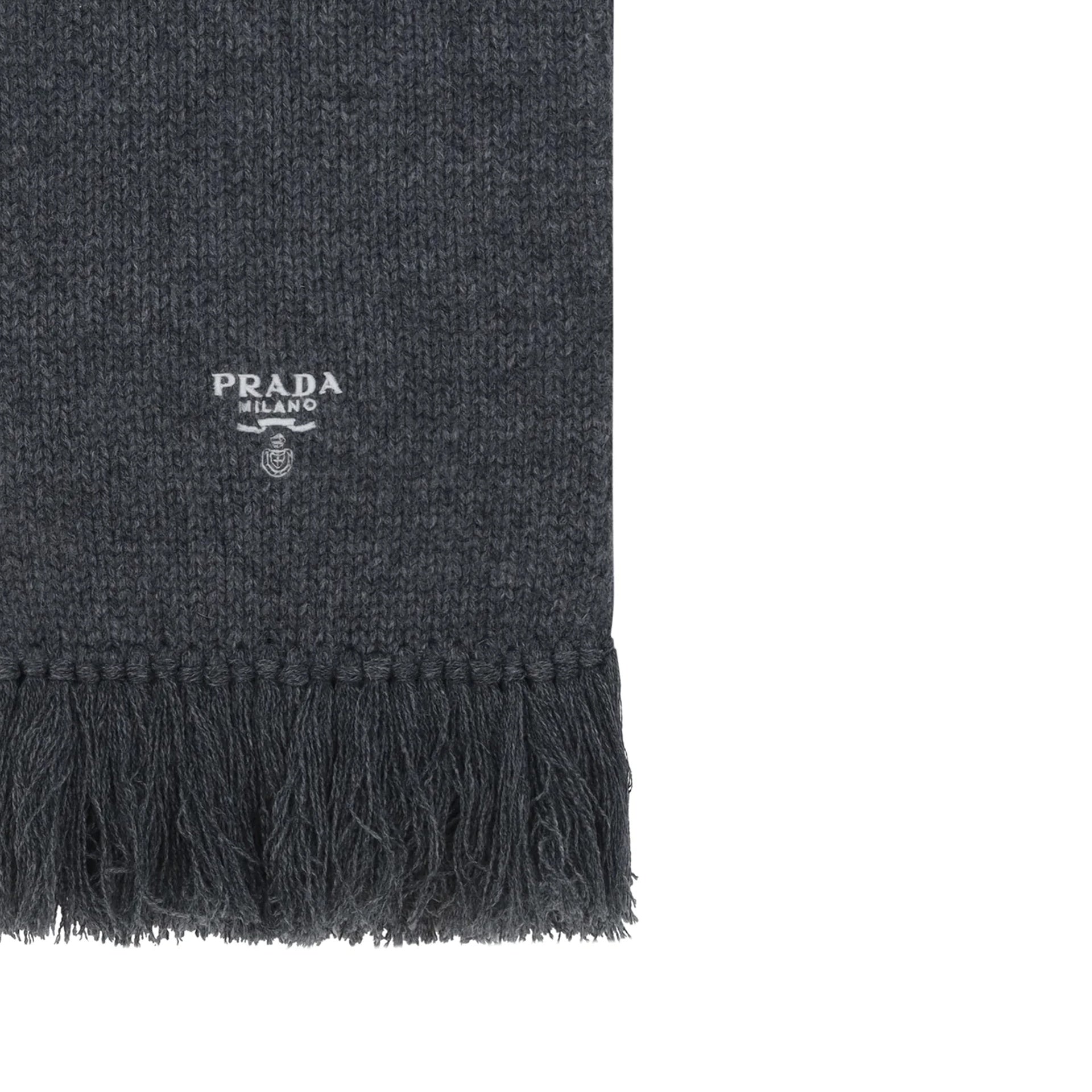 Prada Cashmere Logo Scarf