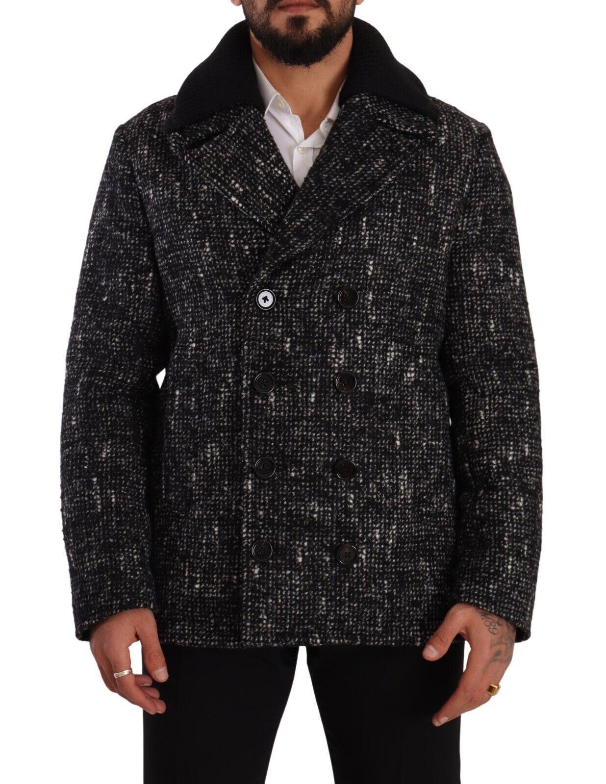 Dolce &amp; Gabbana Schicker zweireihiger Mantel aus Wollmischung