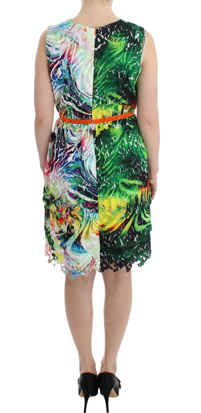Robe fourreau multicolore Lanre Da Silva Ajayi – Élégance artistique