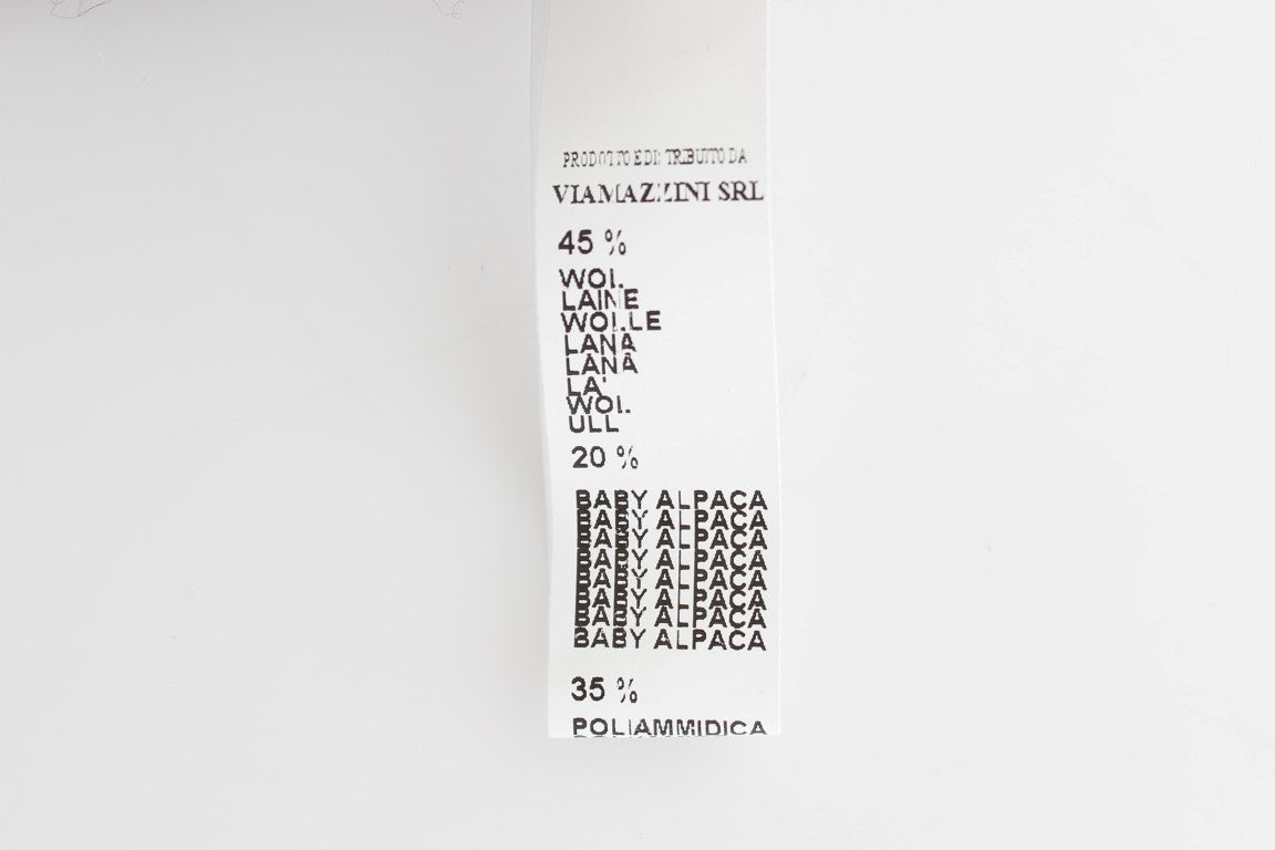 Ermanno Scervino Schicker, verkürzter Pullover aus Alpakawolle