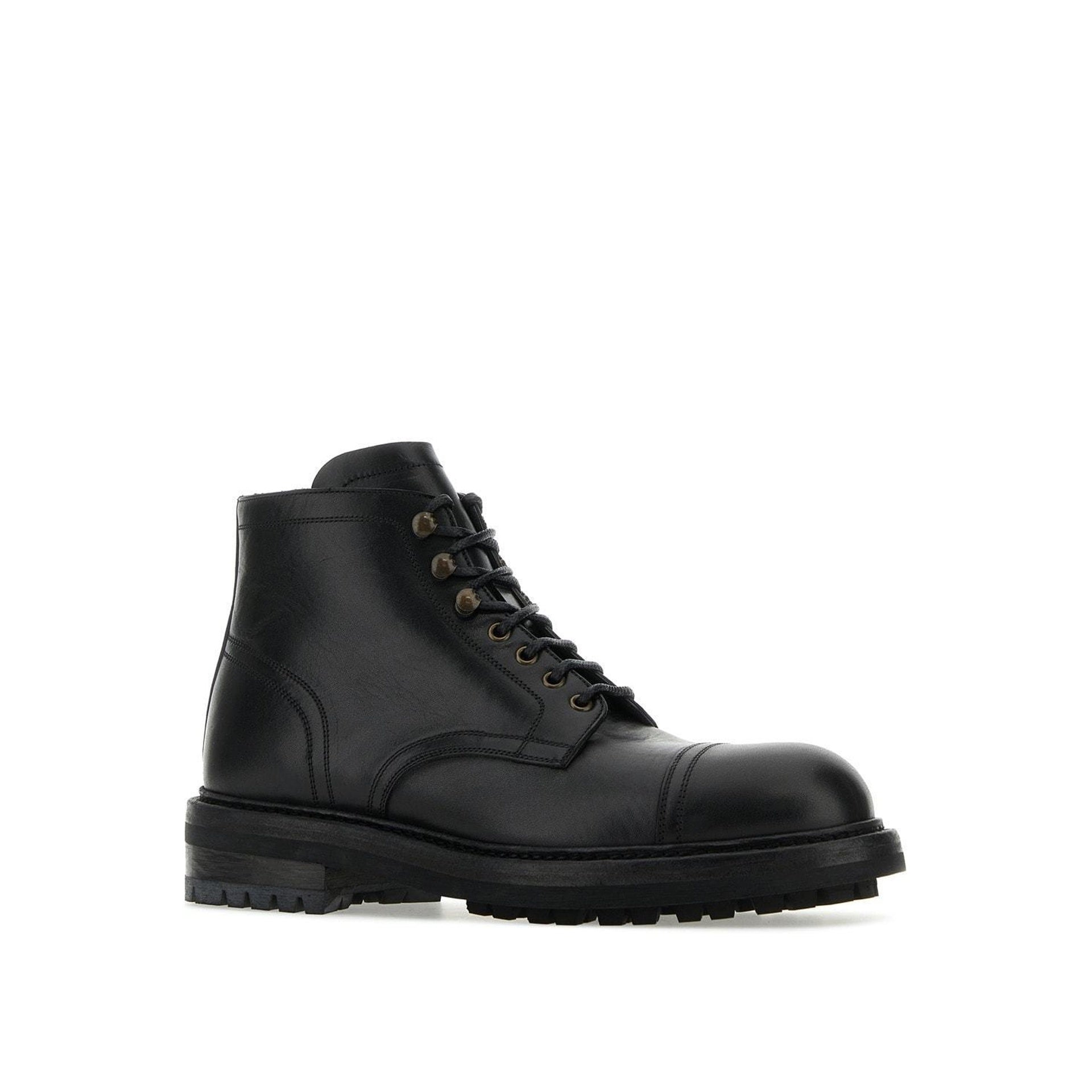 Dolce & Gabbana Leather Ankle Boots