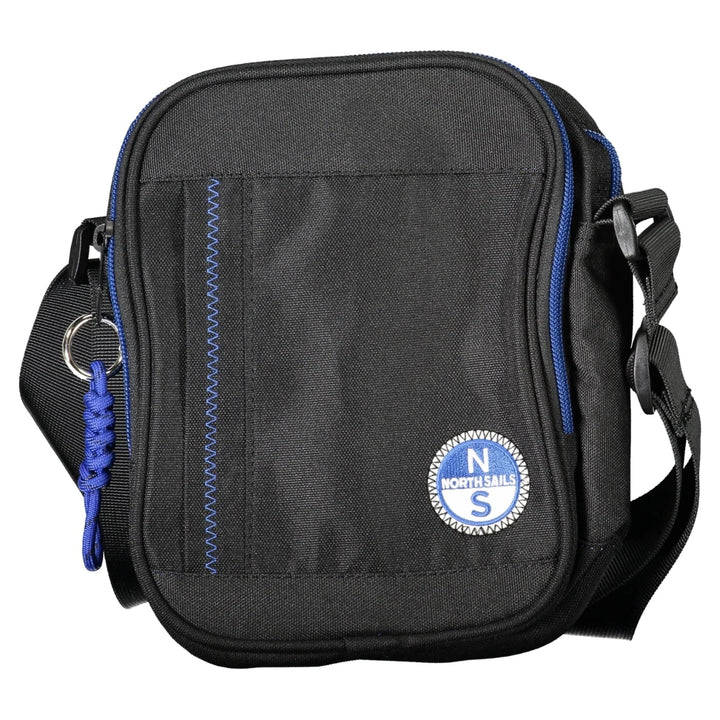 Men’s Black Shoulder Bag with Adjustable Strap