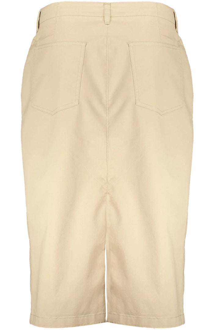 GANT WOMEN&#39;S BEIGE LONGUETTE SKIRT