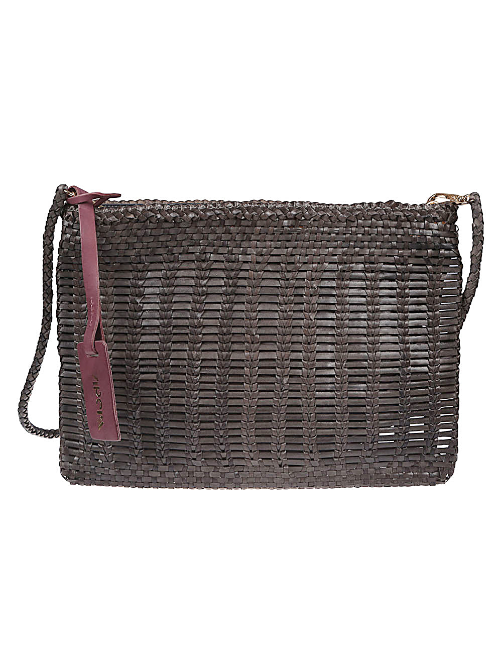 VIPERA VIPERA leather clutch with braiding