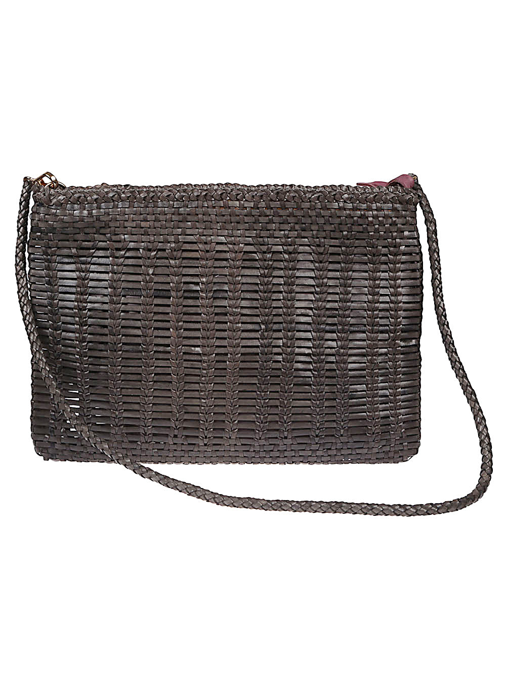 VIPERA VIPERA leather clutch with braiding