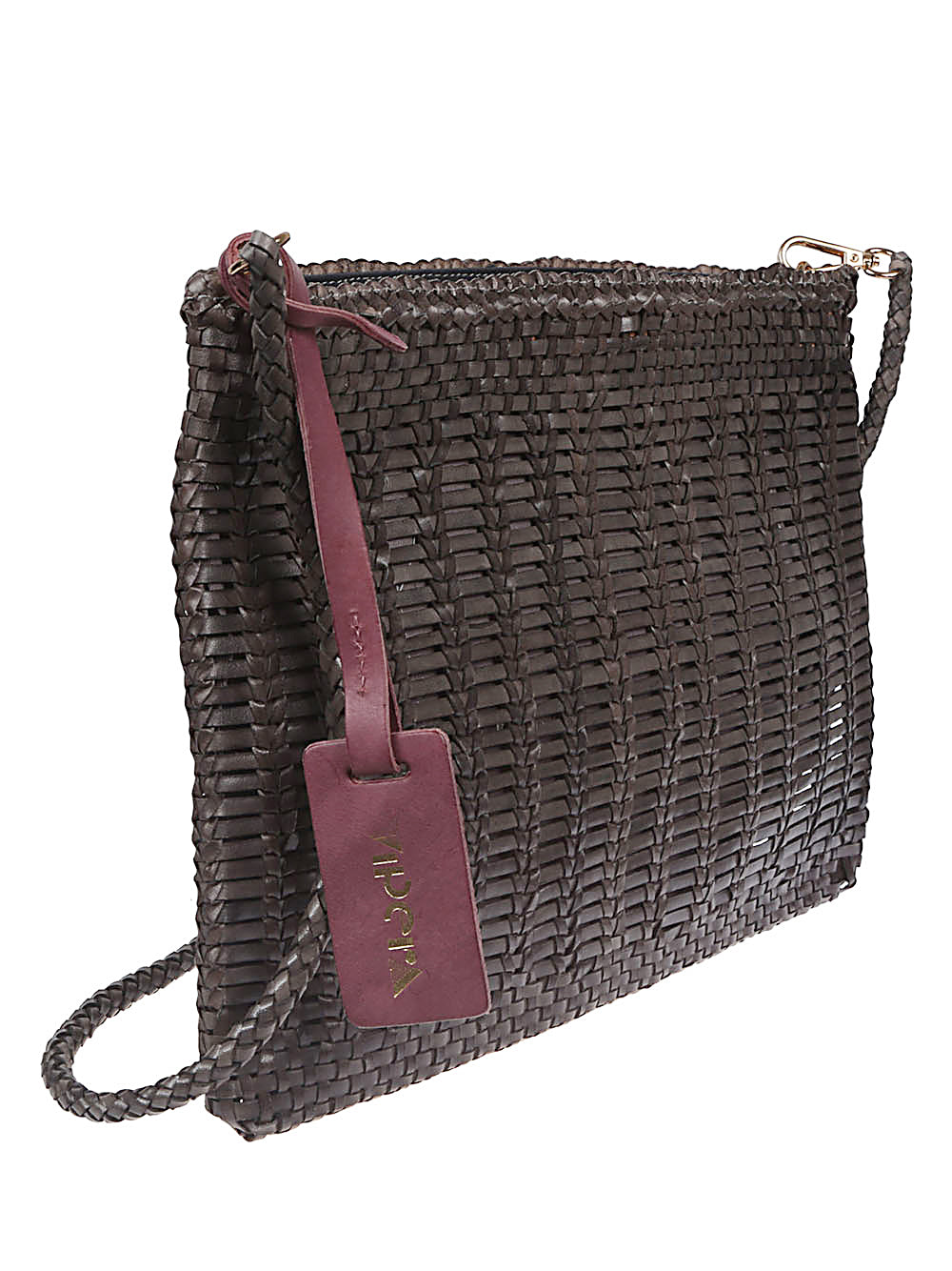 VIPERA VIPERA leather clutch with braiding