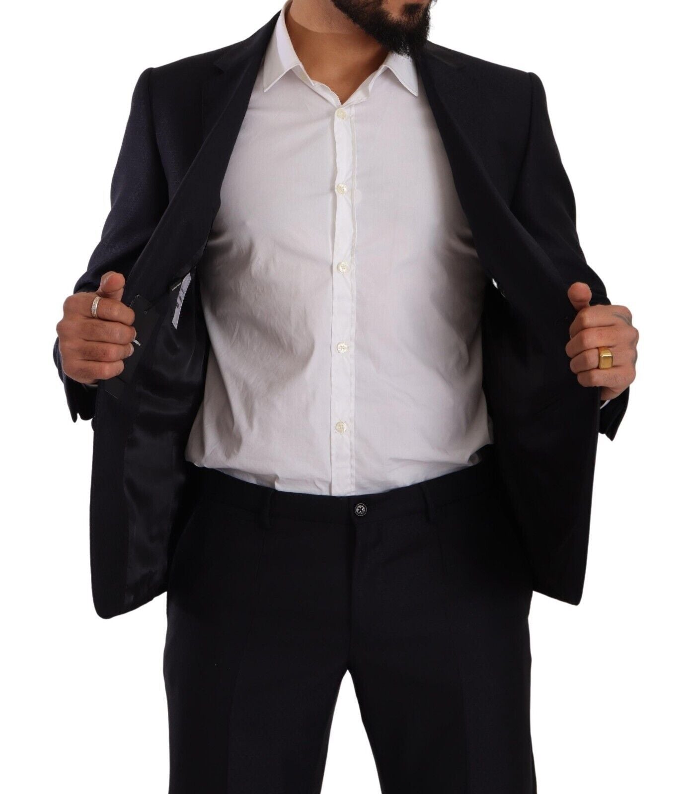 Dolce &amp; Gabbana Eleganter Slim Fit Herrenanzug aus Wolle, Seide und Kaschmir