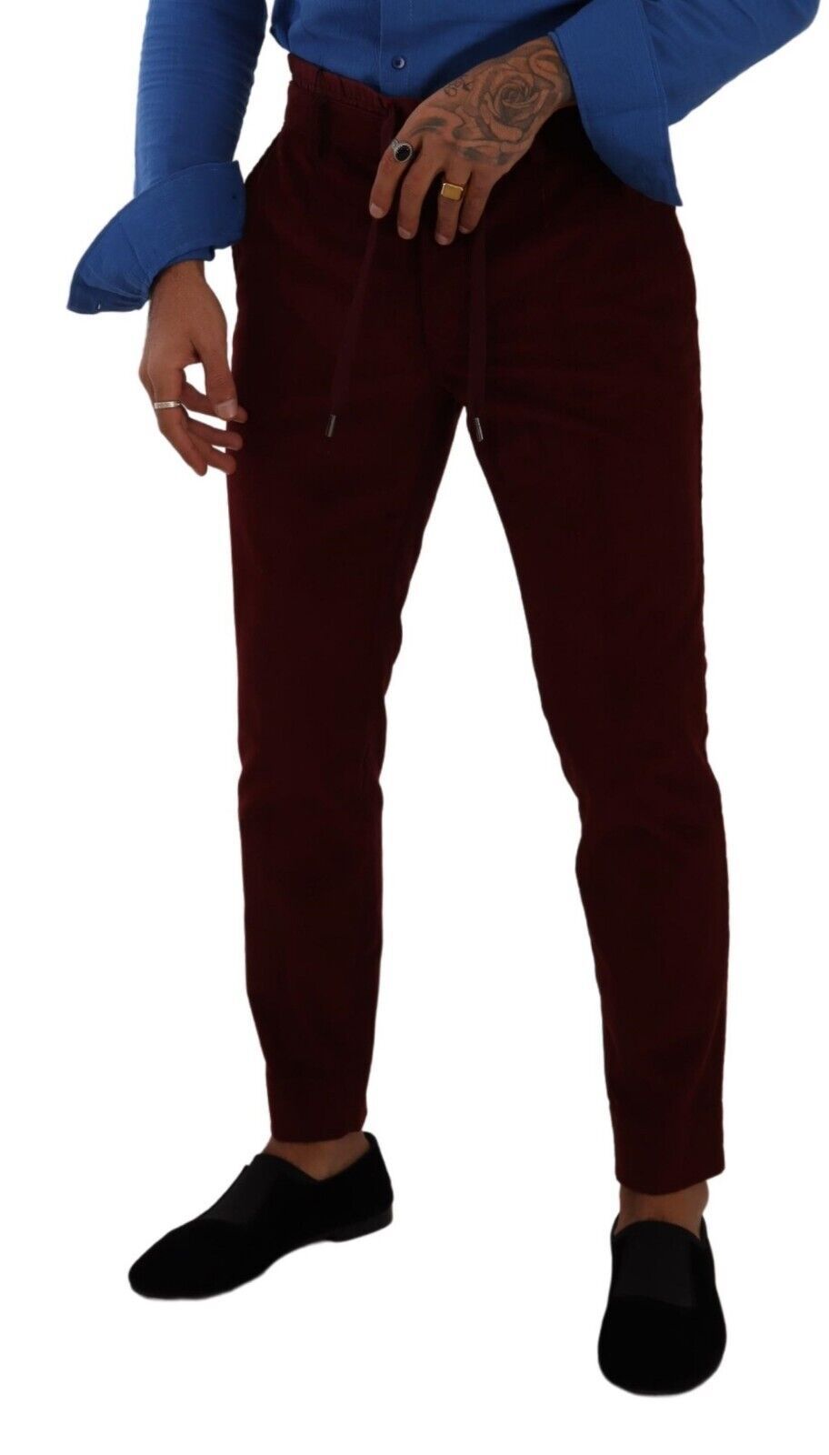 Dolce &amp; Gabbana Elegante Bordeaux-Samthose