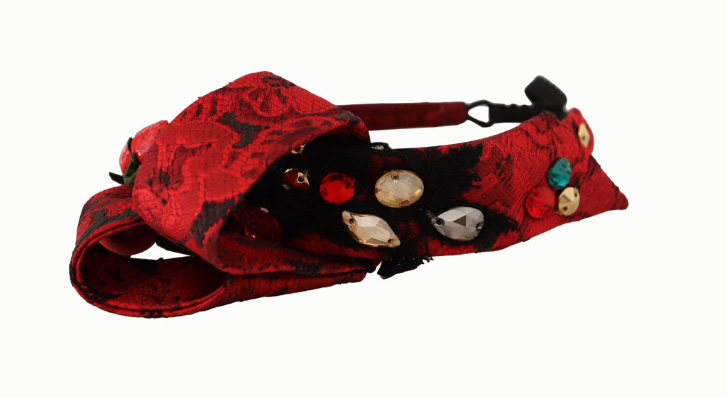 Diadème rouge orné de cerises de Sicile Dolce &amp; Gabbana