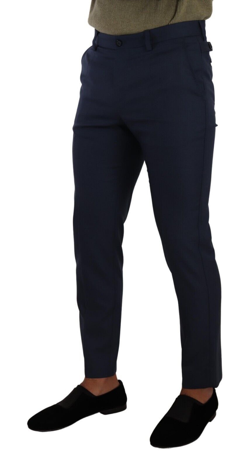 Pantalon slim bleu foncé élégant Dolce &amp; Gabbana