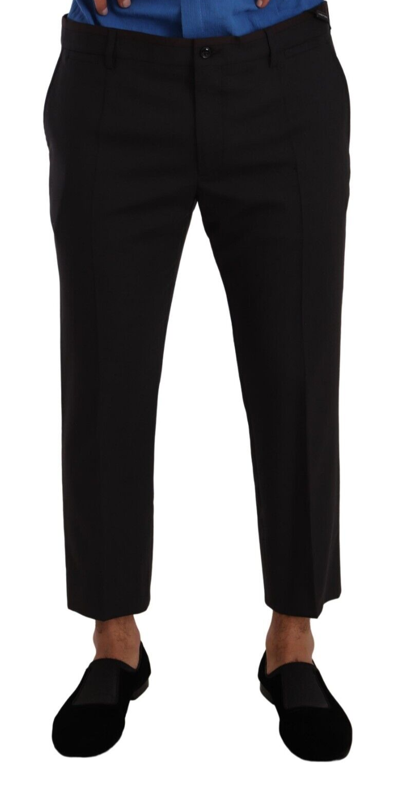 Dolce &amp; Gabbana Elegante verkürzte Woll-Stretchhose
