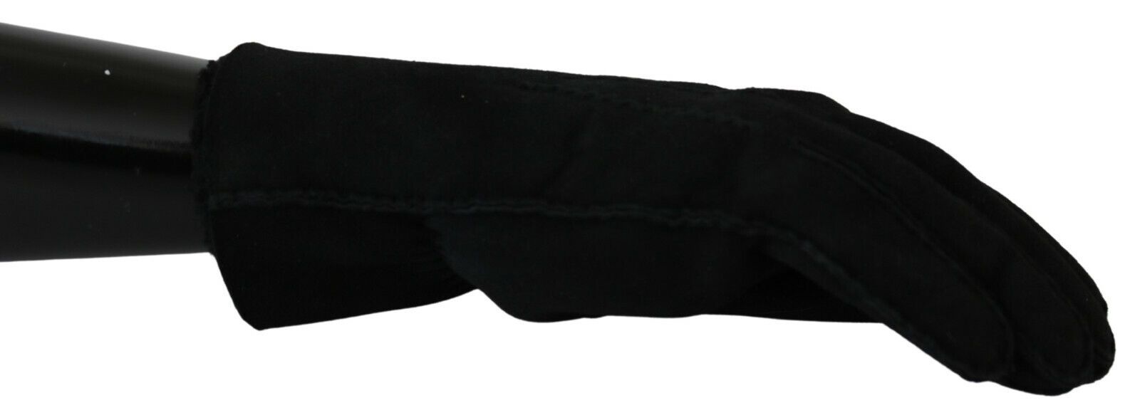 Dolce &amp; Gabbana Elegante schwarze Bikerhandschuhe aus Leder