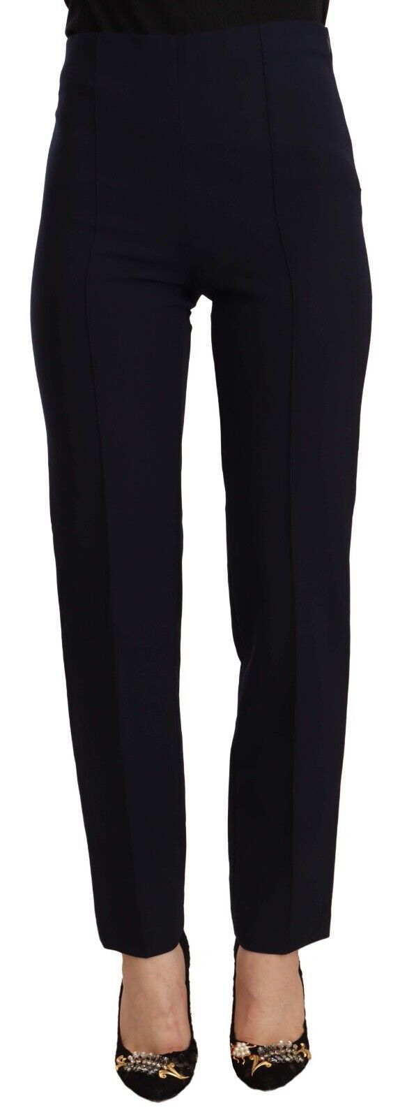 AGLINI Elegante Hose mit hoher Taille und geradem Schnitt