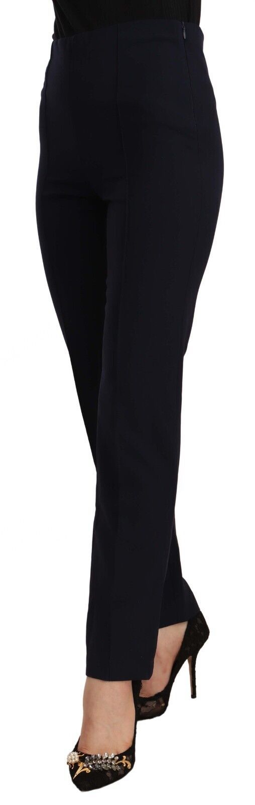 AGLINI Elegante Hose mit hoher Taille und geradem Schnitt
