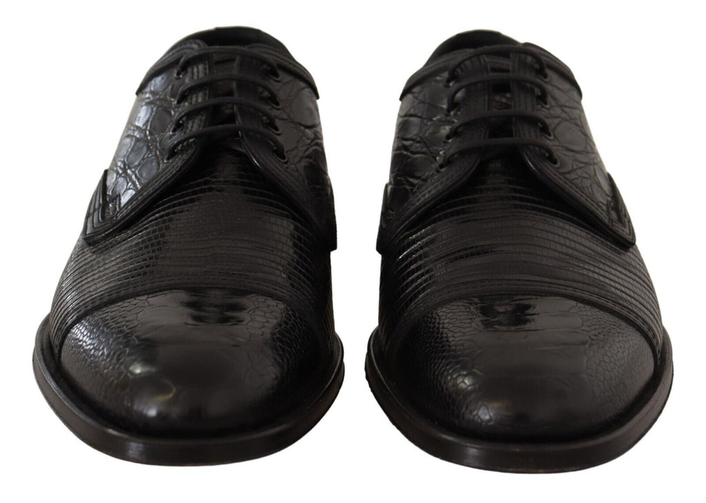 Dolce &amp; Gabbana – Formelle Schnürschuhe aus exotischem Leder