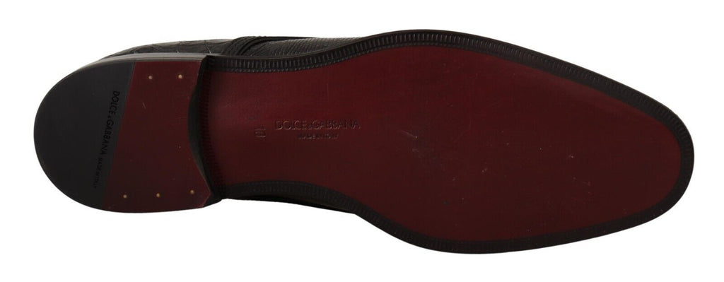 Dolce &amp; Gabbana – Formelle Schnürschuhe aus exotischem Leder
