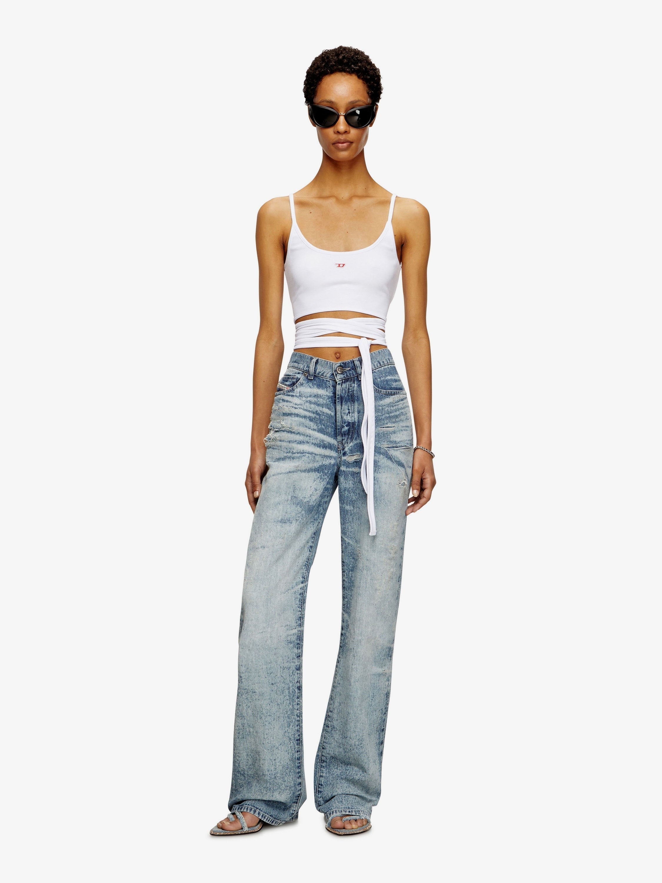 Diesel 1971 D-Sent jeans with distressed effect