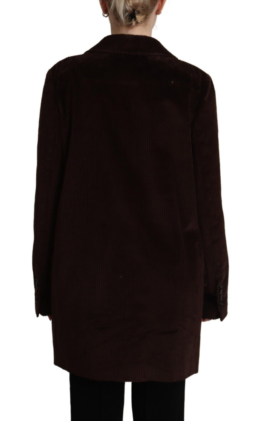Trench-coat croisé bordeaux élégant Dolce &amp; Gabbana