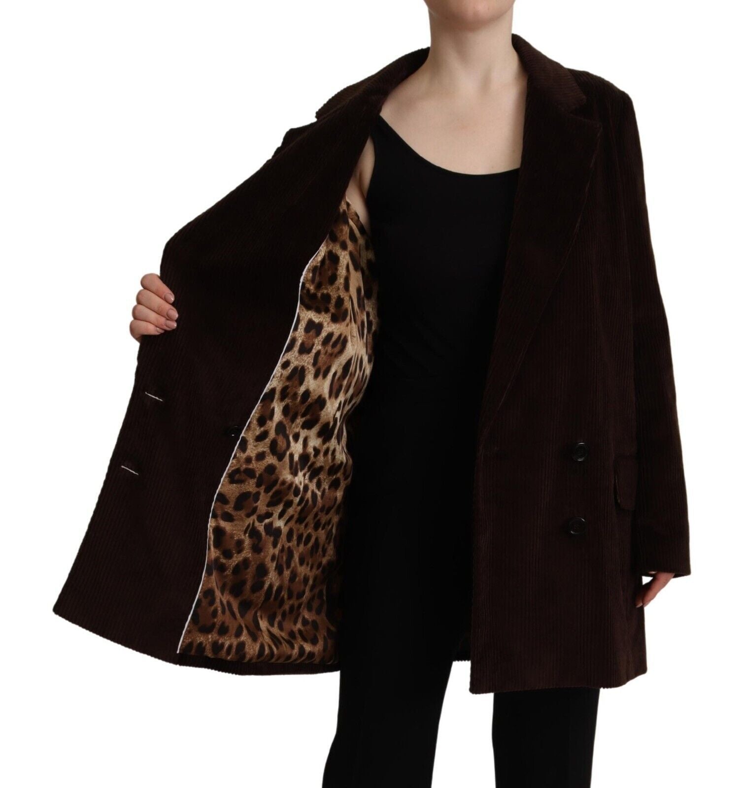 Trench-coat croisé bordeaux élégant Dolce &amp; Gabbana