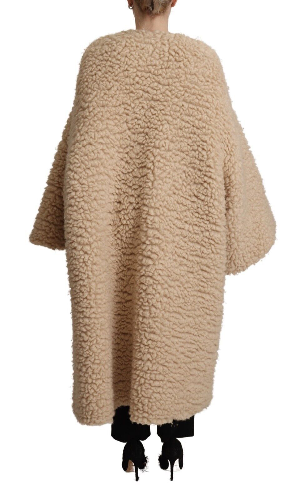 Dolce &amp; Gabbana Élégante veste pardessus en cachemire beige